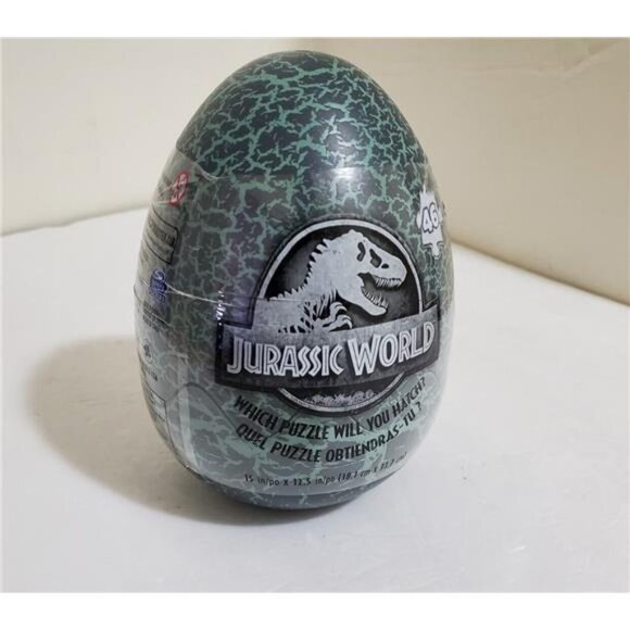 Jurassic World 46 Piece Mystery Dinosaur Puzzle in Egg Packaging Green - Picture 3 of 8